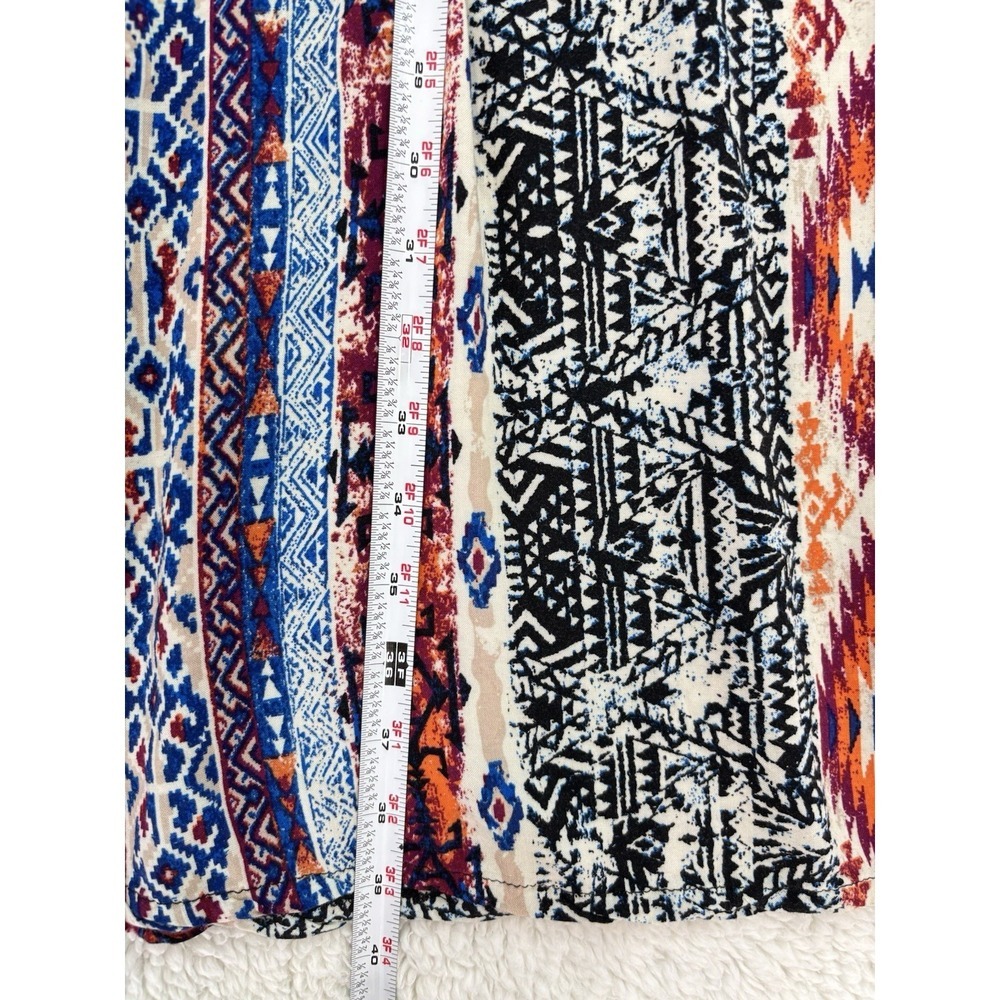 APII Boho Floral Print Pull On Maxi Skirt Size XL Elastic Waist Stretch - Picture 6 of 8